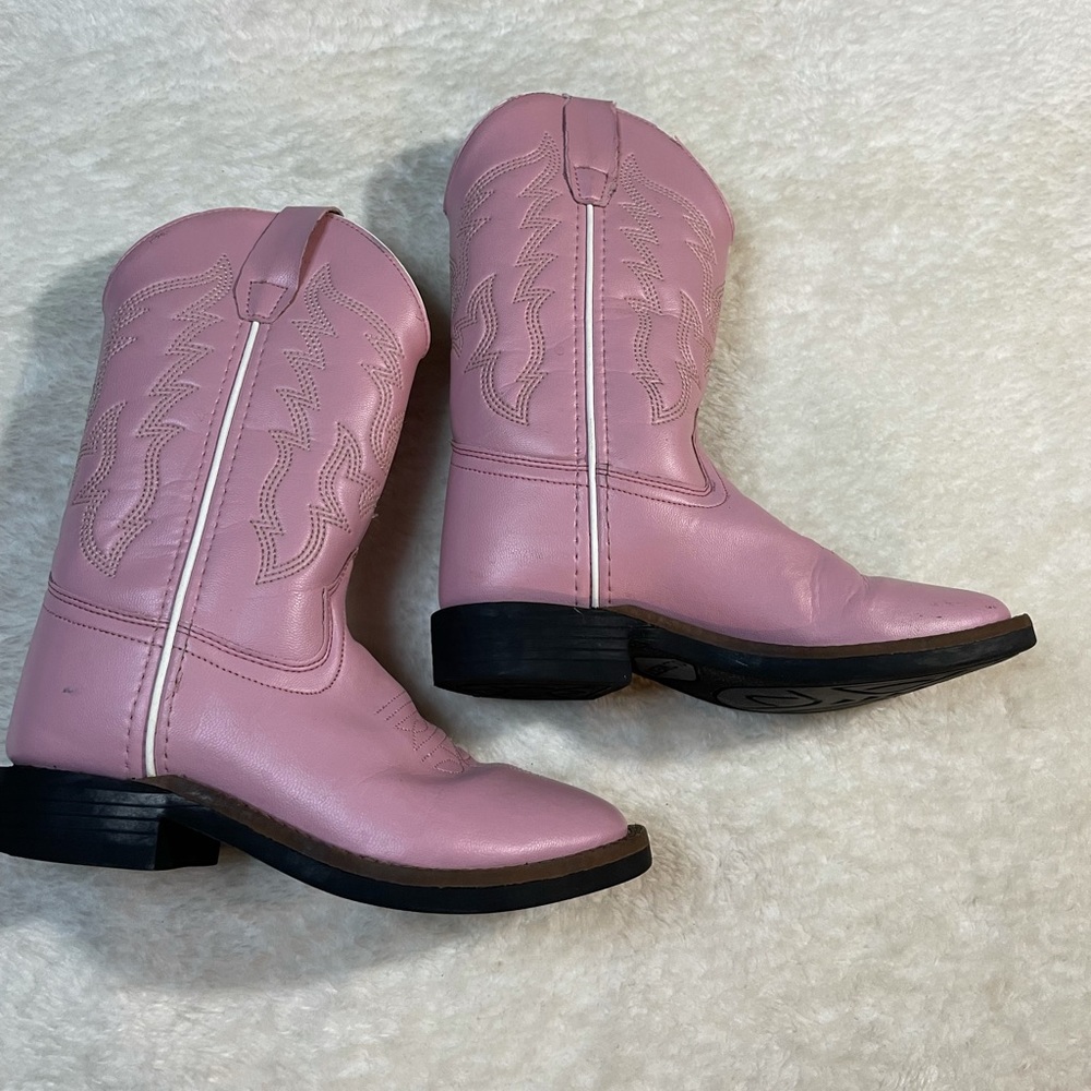 Old West Girls Kids Boots Square Toe - Picture 1 of 5